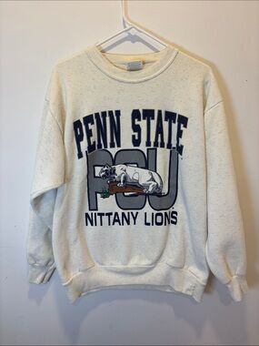 Vintage College Penn State Nittany Lions Graphic Crewneck Sweatshirt Large
